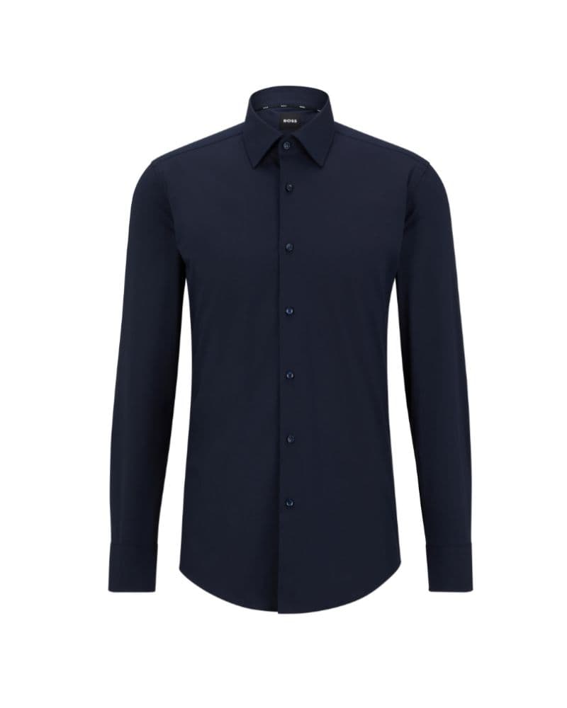 Camicia slim fit in popeline