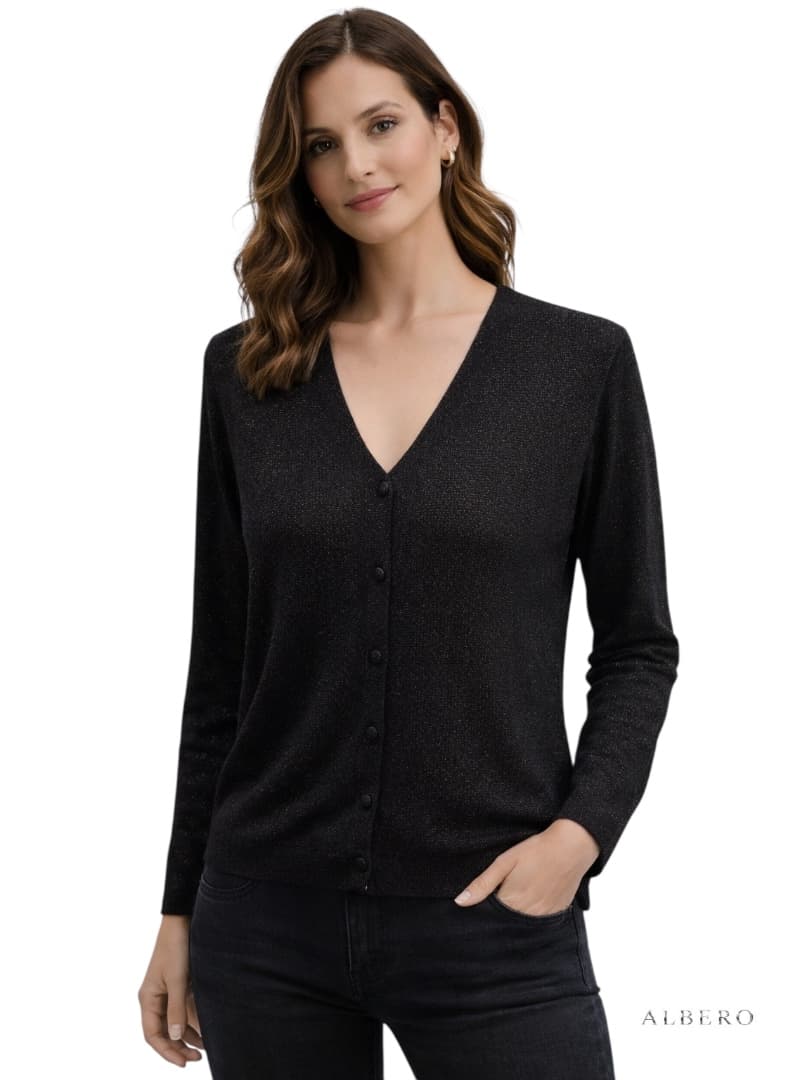 Cardigan lurex
