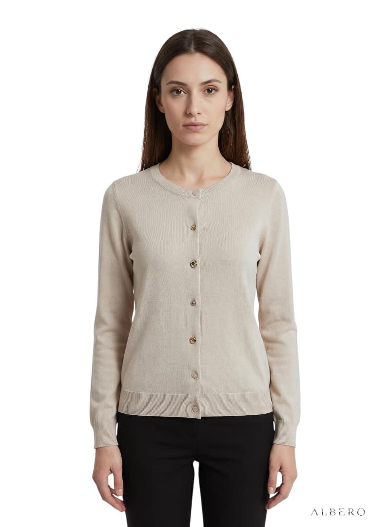 Cardigan Con Bottoni